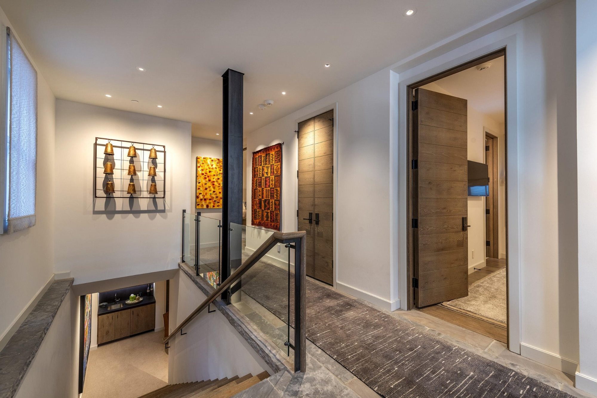 Interior hallway and architectural details
